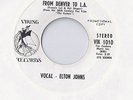 ELTON JOHN From Denver to L.A. 45 RECORD RARE DJ PROMO VIKING RECORDS