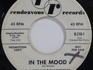 B BUMBLE & THE STINGERS In The Mood/Chicken Chow Mein 45 RENDEZVOUS Promo LISTEN