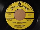 SHERLOCK HOLMES Brunswick 55275 PROMO WHAT AN ARGUMENT / A THOUGHT  -Listen