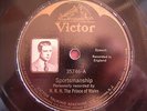 KING EDWARD VIII 1924 as Prince of Wales SPORTSMANSHIP Picture Label Record 78