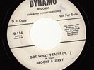 HEAR Northern Soul Promo 45 BROOKS & JERRY I Got What It Takes (Pt.1) on Dynamo