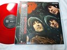BEATLES RUBBER SOUL JAPAN 1982 UK CUTTING LIMITED MONO RED VINYL w/NARROW OBI