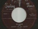 BLUES + R&B -- RAY CHARLES-- MISERY IN MY HEART  -HEAR BOTH- 1953 SWING TIME
