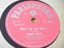 ADAM FAITH*WHAT DO YOU WANT / FROM NOW UNTIL FOREEVER*EX