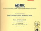 BACH - Cello Suites 1 & 2 - Pierre FOURNIER - ARCHIV 198186 - Stereo - IMPORT