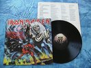 IRON MAIDEN - NUMBER OF THE BEAST LP HARVEST original with LYRICS  metal death