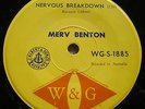 MERV BENTON/NERVOUS BREAKDOWN CLASSIC/GARAGE/ROCK OZ W&G LABEL-45/1964
