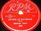 Howlin' Wolf on RPM #340 Crying at Daybreak, Passing By Blues Chess 78