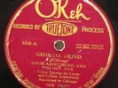78 Jazz LOUIS ARMSTRONG  Georgia Grind / Come Back Sweet Papa  1926  Okeh 8318
