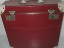 Vintage Retro Red Vinyl Record Case 12