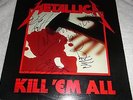 Metallica Kill 'Em All signed autographed LP record Cliff Burton, Whiplash