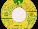 AUTOGRAPHED Benny Joy on Buck Ram A-1107 - 1959 Ittie Bittie Everything