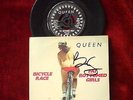 Queen Fat Bottomed Girls Original 7 Inch Single Signed by Brian May
