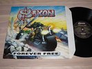 SAXON LP - FOREVER FREE / 1993 CBH WARHAMMER RECORDS UK PRESS METAL in MINT RARE