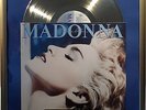 Madonna True Blue goldene Schallplatte gold record + Album Cover