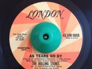 Rock 45 The Rolling Stones As Tears Go By on London PROMO HEAR
