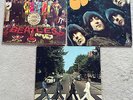3 LP's - The Beatles - Rubber Soul, Abbey Road, Sgt. Peppers Lonely Hearts Club