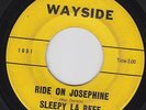 SLEEPY LA BEEF Ride On Josephine on Wayside 45 GREAT Texas Rockabilly HEAR