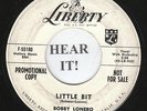 ROCKABILLY TEEN 45 Bobby Lonero (Liberty 55180 PROMO) Little Bit/The Girl...VG+