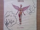 NIRVANA In Utero LP DGC 1993 signed by Kurt & Dave 1 March 1994 Munich genuine