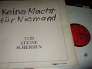 TON STEINE SCHERBEN : KEINE MACHT FÜR NIEMAND ORIGINAL 2LP DAVID VOLKSMUND TSS17