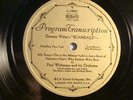 VICTOR PROGRAM TRANSCRIPTION 16001-PAUL WHITEMAN -GEORGE WHITE SCANDELS  -E