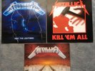 Metallica LPs 3 St. Puppets, Lightning, Kill Em All,