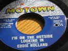 EDDIE HOLLAND RARE NORTHERN SOUL 45 MOTOWN 1049 I COULDN'T CRY IF I WANTED TO
