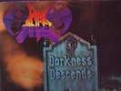 LP Dark Angel - Darkness Descends / UK Flag 6 1986