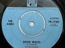 KINKS - Autumn Almanac / David Watts - PYE 7N.17405 EXPORT (1967) EX/EX-