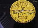 RARE JOHNNY CASH SUN RECORDS 258 SIGNED AUTOGRAPHED TRAIN OF LOVE 78 RPM