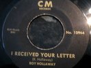 HEAR Killer Primitive Hick Rockabilly  ROY HOLLAWAY-I Received Your Letter CM 45