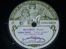 OPERA 78 rpm DISC Fonotipia GIUSEPPE ANSELMI Beatrice DANTE Desiderio MANCINELLI