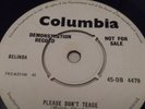 Cliff Richard & Shadows - Please don't tease. White label demo/Not for sale 7