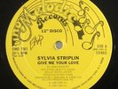 Sylvia Striplin- Give Me Your Love 12 - Uno Melodic-Modern Soul Boogie VG++ MP3