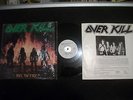 Overkill - Feel The Fire  EX/EX 1985 IN SHRINK, Megaforce Records - MRI 1469