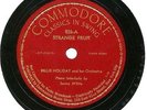 STRANGE FRUIT by Billie Holiday, 1939 Commodore 526 VG+