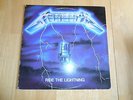 METALLICA RIDE THE LIGHTNING LP RECORD ALBUM (1984) MASTERDISK
