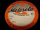 6 NOS Blank Vintage Motorola Personal Recording Discs - VERY RARE