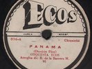 ORQUESTA ECOS panama 78 RPM SINGLE / OBSCURE COLOMBIA CUMBIA JAZZ ???