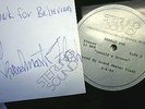 GRANDMASTER FLASH DONALD DEE Donald's Groove ACETATE TEST PLATE + SIGNED LETTER