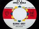 GLORIA GREY It's A Sweet World RARE NORTHERN SOUL DJ 45--WARNER BROS 5287 {HEAR}