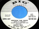 PRETTY BOY Rockin The Mule 45 Wild RnB/Rockabilly Orig Big WL Promo NM Listen