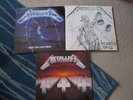METALLICA, 3 LP'S, Ride the Lightning, Master of Puppets, Justice for All