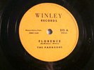 WINLEY  215- PARAGONS - HEY LITTLE SCHOOL GIRL/ FLORENCE - E/E-   - DOO WOP