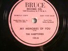 PINK BRUCE 120- HARPTONES- MY MEMORIES OF YOU -PROMO -E+/E - DOO WOP