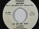 Black Gospel 45 LENORE SINGERS I'm On My Way/My Testimony on Adams VG++