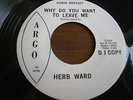 HERB WARD - STRANGE CHANGE / WHY DO YOU WANT TO LEAVE ME - PROMO - EX- (MINUS)