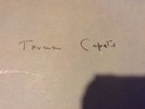 Signed Truman Capote Promo Lp a Christmas memory from breakfast at Tiffany's