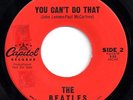 BEATLES KFWB 45 PROMO w/You Can't Do That VG+ Mega-Rare MUSIC CITY/KFWBEATLES